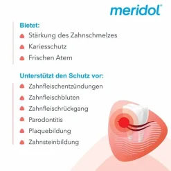Meridol Rundumpflege Mundspülung, 400 ml- Mundspülung