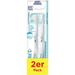 Meridol Zahnbürste sanft Doppelpack, 2 St- Zahnbürsten