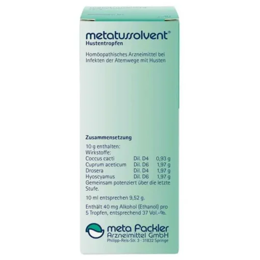 Hustentropfen, 50 ml^Metatussolvent Clearance