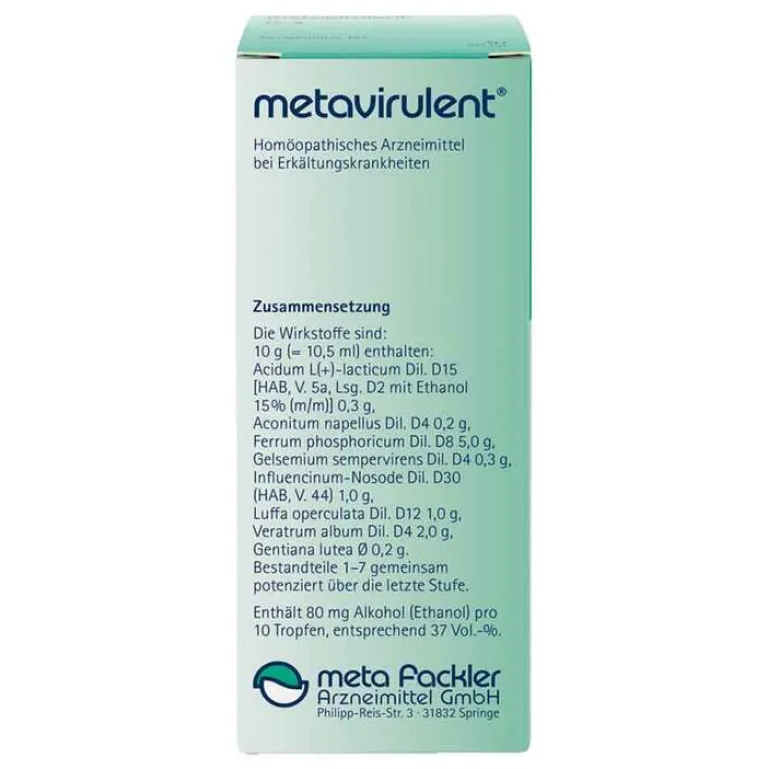 Metavirulent Tropfen zum Einnehmen, 50 ml- Meta Fackler