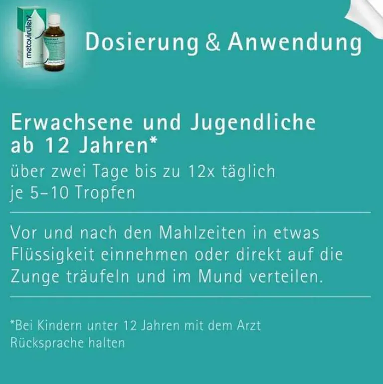 Metavirulent Tropfen zum Einnehmen, 50 ml- Meta Fackler