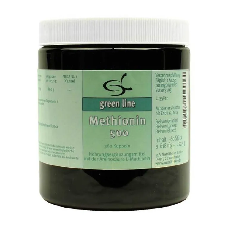 Green line Nutritheke Methionin 500 Kapseln, 360 St- Aminosäuren