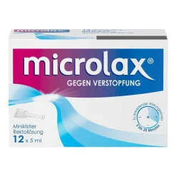 Microlax Abführmittel bei Verstopfung, 12X5 ml- Abführmittel