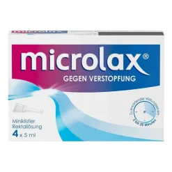Microlax Abführmittel bei Verstopfung, 4X5 ml- Abführmittel