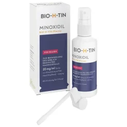 BIO-H-TIN Mittel Gegen Haarausfall-Minoxidil -Pharma 20 mg/ml Spray für Frauen, 60 ml
