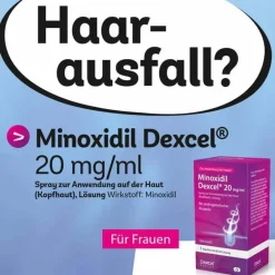 Minoxidil 20 mg / ml Spray z.Anw.a.d.Kopfhaut, 3X60 ml^Dexcel New
