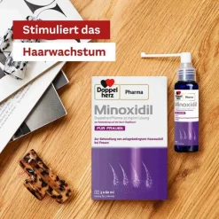 DoppelherzPharma MINOXIDIL 20 mg/ml Lösung für Frauen, 3X60 ml- Mittel Gegen Haarausfall
