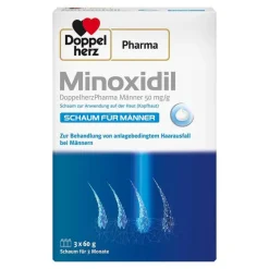 Minoxidil Männer 50 mg / g Schaum, 3X60 g^DoppelherzPharma New