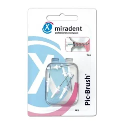 Miradent Interdentalbürste Pic-Brush fein weiß, 6 St- Zwischenraumreinigung