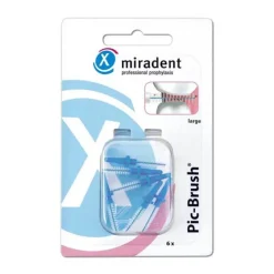 Miradent Zwischenraumreinigung-Interdentalbürste Pic-Brush large blau, 6 St