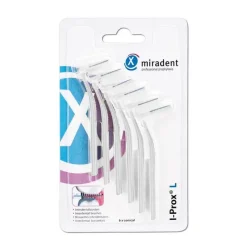 Miradent Interdentalbürste I-Prox L 0,6 mm weiß, 6 St- Zwischenraumreinigung