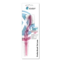 Miradent Für Zahnprothesen-Prothesenbürste Protho Brush pink trans., 1 St