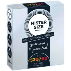 Mister Size Probierpackung 53-57-60 Kondome, 3 St- Kondome