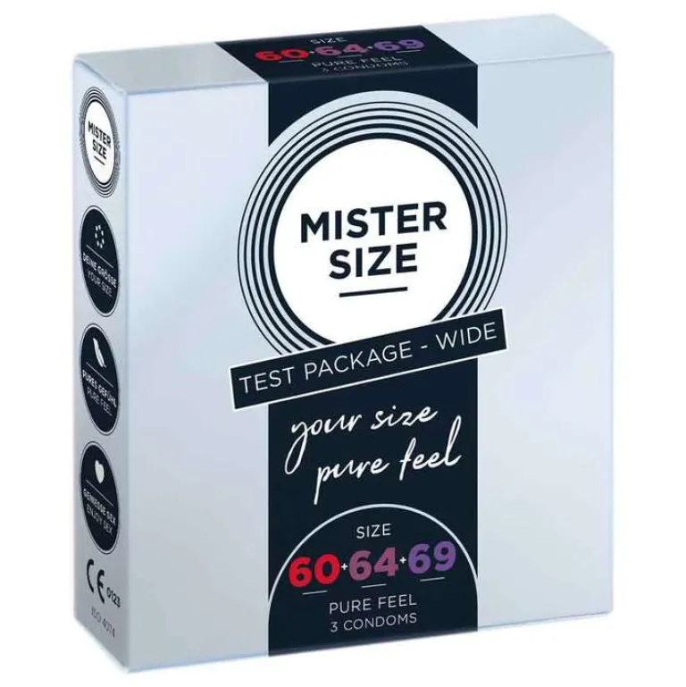 Probierpackung 60 64-69 Kondome, 3 St^Mister Size Hot
