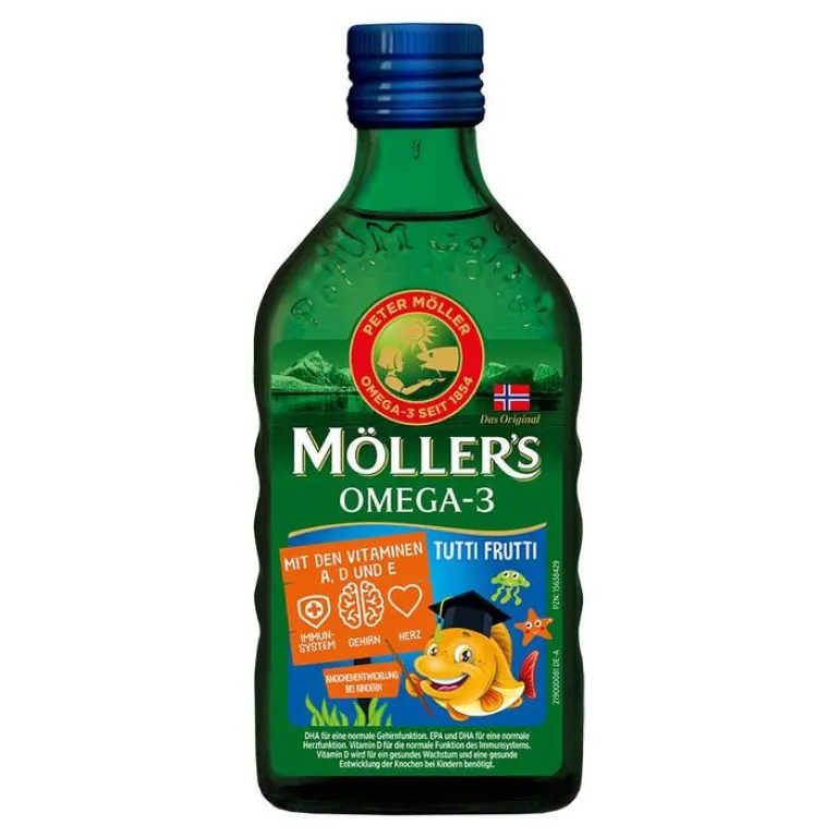 Möller`s Omega-3 Kids Fruchtgeschmack Öl, 250 ml^Möllers Best