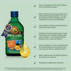 Möller`s Omega-3 Kids Fruchtgeschmack Öl, 250 ml^Möllers Best