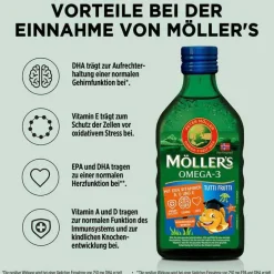 Möller`s Omega-3 Kids Fruchtgeschmack Öl, 250 ml^Möllers Best