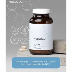 Moleqlar Aminosäuren-Glynac Glycine & N-Acetylcysteine Kapseln, 120 St