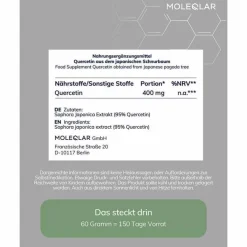 Quercetin Dihydrat Pulver, 60 g^Moleqlar Outlet