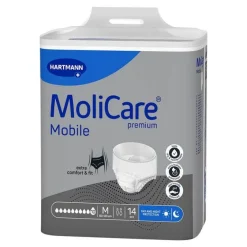 Molicare Windeln & Pants|Ein- & Vorlagen-Premium Mobile 10 Tropfen Größe M, 14 St