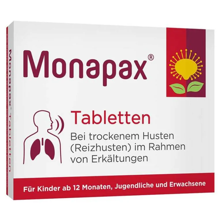Monapax Hustenstiller Kinder|Hustenstiller-Tabletten, 40 St
