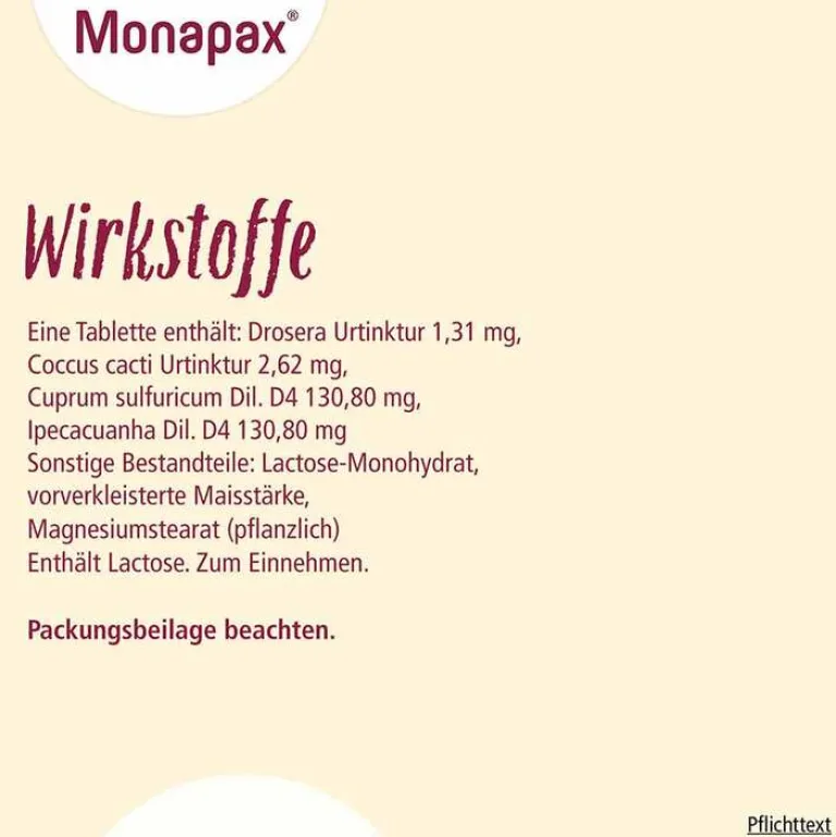 Monapax Hustenstiller Kinder|Hustenstiller-Tabletten, 40 St
