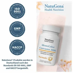 Monocolor Curcuma 2000 Kapseln, 90 St^Natugena Best