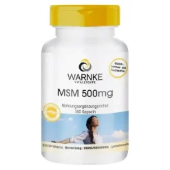 MSM 500 mg Kapseln 180 St., 180 St^Warnke