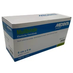 Mullbinden elastisch 4 m x 6 cm, 100 St^Medenta Sale