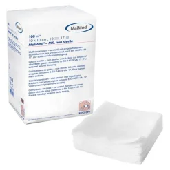 Mullkompressen 10x10cm 12-fa, 100 St- Sterile Kompressen