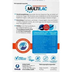 Synbiotikum magensaftresistent Kapseln, 10 St^Multilac New