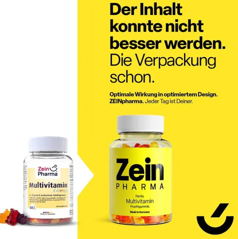 Zein Pharma Multivitamin Gummis family, 60 St- Multivitamine