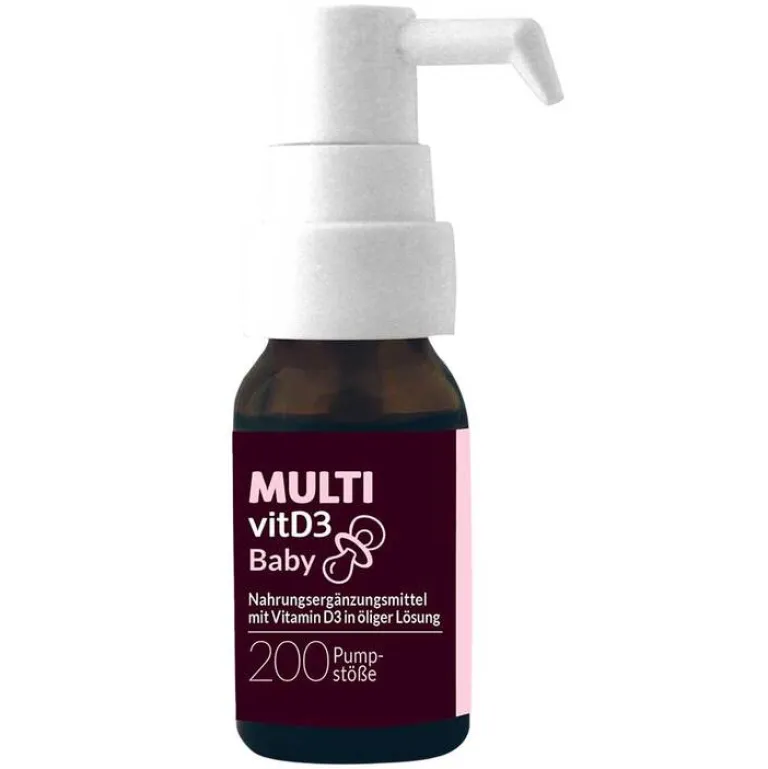 Multivit Vitamin D (Colecalciferol)-D3 Baby Pumplösung, 10 ml