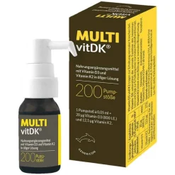 Multivit DK Lösung Vitamin D3 + K2, 10 ml- Vitamin D (Colecalciferol)|Vitamin K