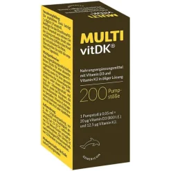 Multivit DK Lösung Vitamin D3 + K2, 10 ml- Vitamin D (Colecalciferol)|Vitamin K