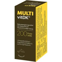 Multivit DK Lösung Vitamin D3 + K2, 10 ml- Vitamin D (Colecalciferol)|Vitamin K