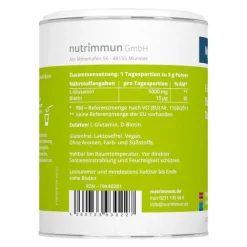 Nutrimmun GmbH Mybiotik Glutamin 5000 Pulver, 150 g- Aminosäuren