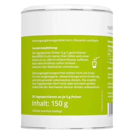 Nutrimmun GmbH Mybiotik Glutamin 5000 Pulver, 150 g- Aminosäuren