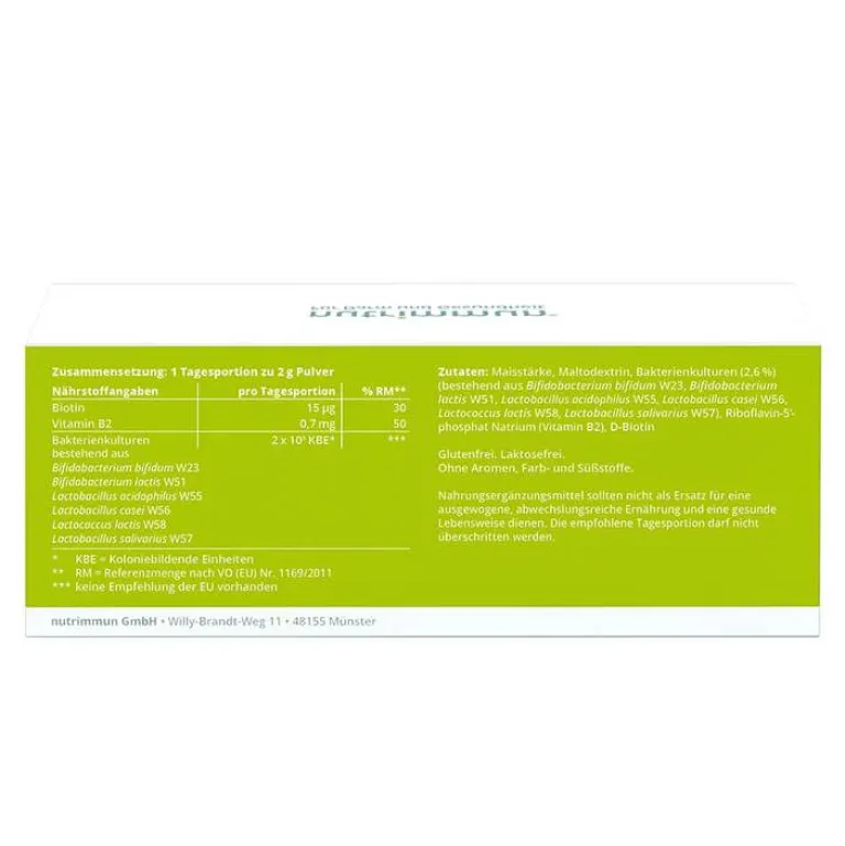 Nutrimmun GmbH Mybiotik Pur Pulver, 90X2 g- Bakterienkulturen