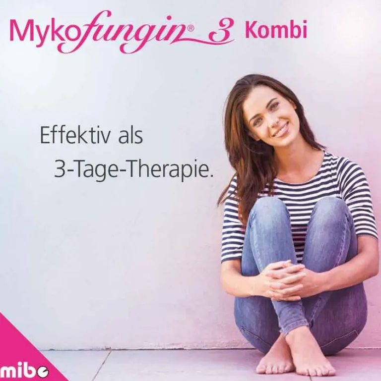 Mykofungin 3 Kombi 200 mg Vaginaltabletten + 10 mg / g Creme, 1 P- Scheidenpilz Medikamente