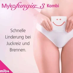 Mykofungin 3 Kombi 200 mg Vaginaltabletten + 10 mg / g Creme, 1 P- Scheidenpilz Medikamente