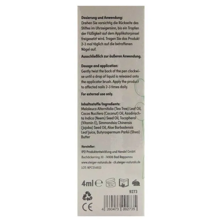Steiger Naturals Nail Care Pen, 4 ml- Nagelpflege