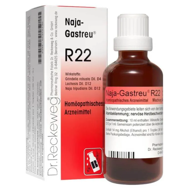 Gastreu Dr. Reckeweg-Naja- R22 Tropfen zum Einnehmen, 50 ml