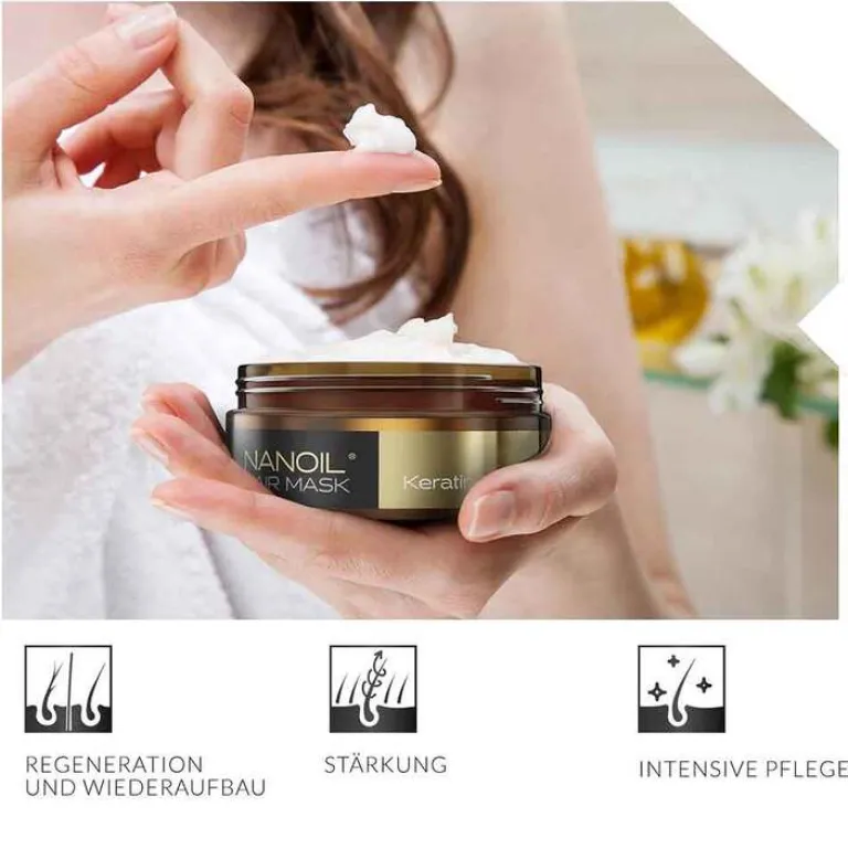 Nanoil Keratin Haarmaske, 300 ml^Everett Cosmetics Clearance