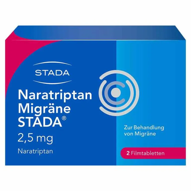 Stada Naratriptan Migräne ® 2,5 mg Filmtabletten, 2 St- Migräne Tabletten