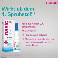 Nasic für Kinder O.K. Nasenspray ohne Konservierungsstoffe, 10 ml-Kinder Nasenspray Kinder