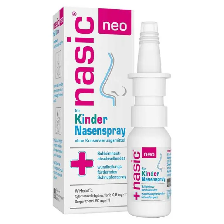 Nasic Nasenspray Kinder|Schnupfen & Nasennebenhöhlen-neo für Kinder Nasenspray, 10 ml
