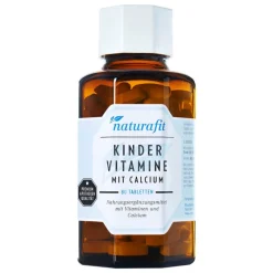 Naturafit Multivitamine-Kindervitamine mit Calcium Lutschtabletten, 80 St