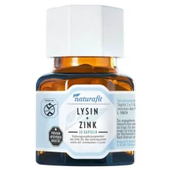 Naturafit Lysin + Zink Kapseln, 60 St- Zink|Aminosäuren