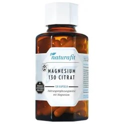 Naturafit Magnesium-Magnesium 130 Citr Kapseln, 120 St